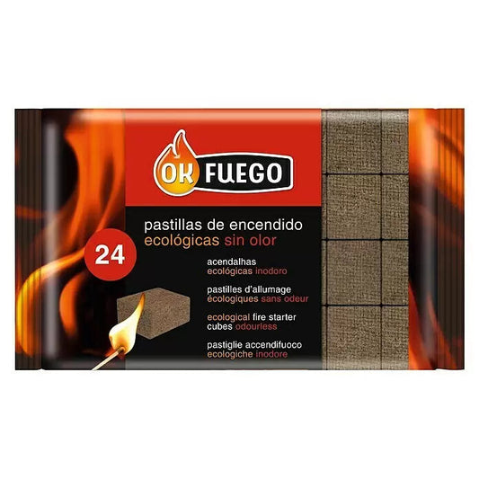 Ok Fuego Pastillas de encendido ecológicas 24Ud